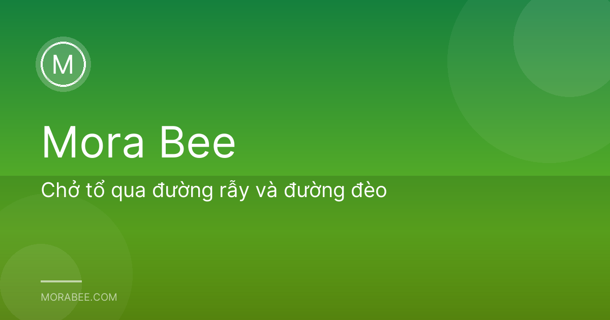 Chở tổ qua đường rẫy và đường đèo