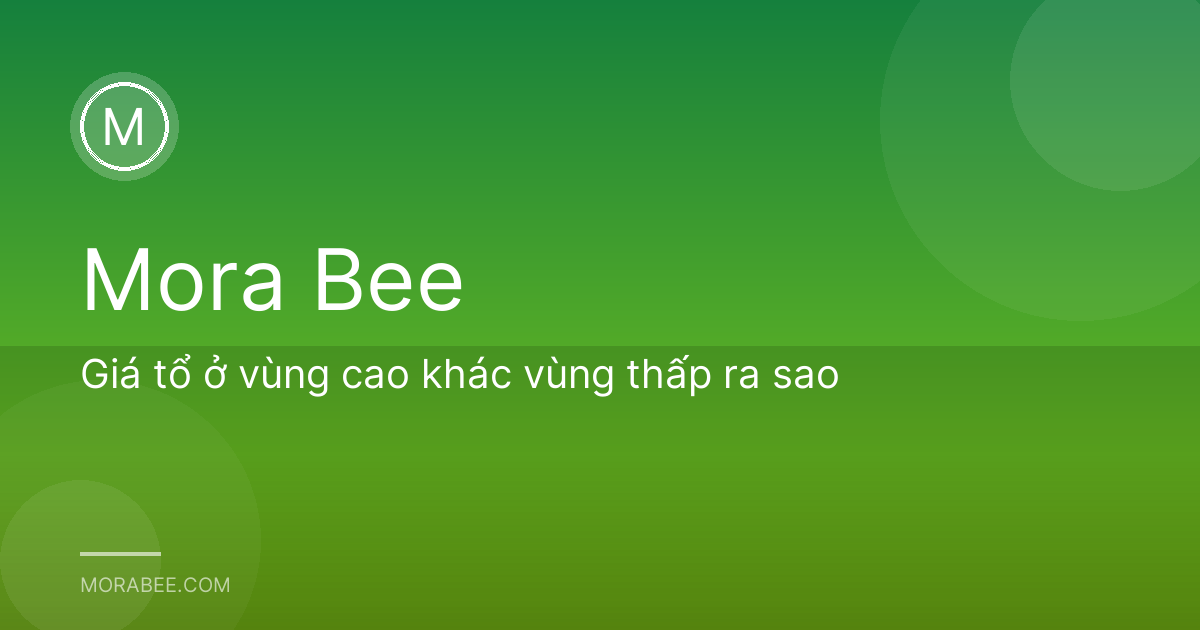 Giá tổ ở vùng cao khác vùng thấp ra sao