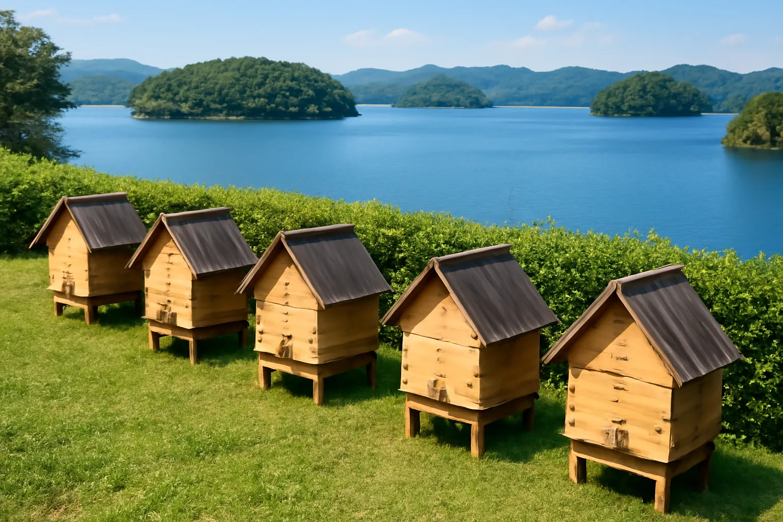 Windy Sites and Stingless Bee Hives Near a Lake